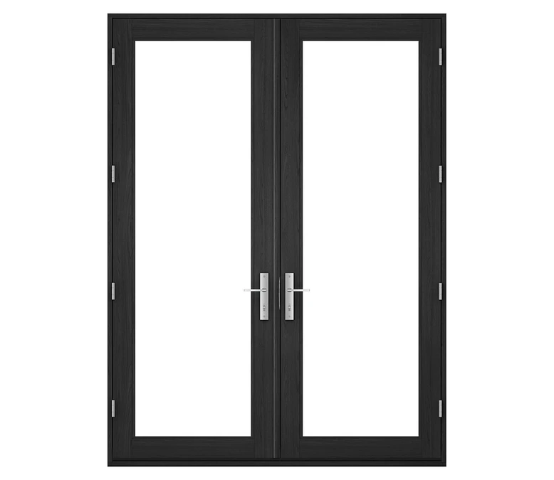 Pella Reserve Contemporary Wood Hinged Patio Door in Monterey